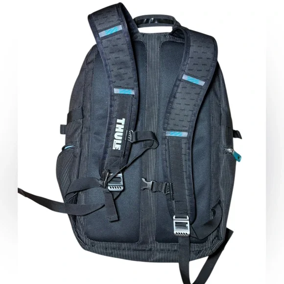 Thule Black Teal Men's Backpack Cycling Sports Outdoors Padded - Picture 2 of 13